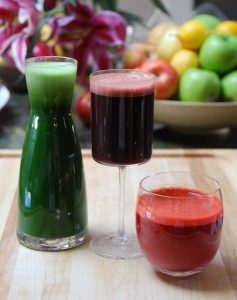 Green Apple And Pomegranate Juice